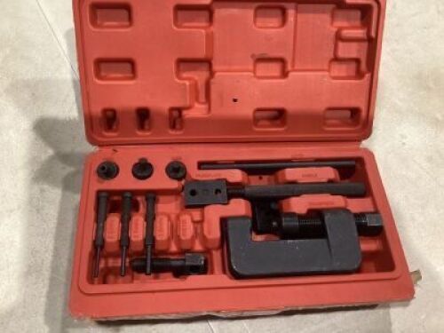 Motorcycle Deluxe Chain Breaker Set Cutter Cam Rivet Tool - Incomplete