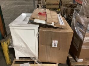 Pallet of Uninspected Bathroom Vanities