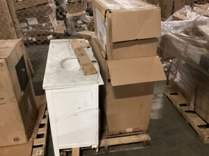 Pallet of Uninspected Bathroom Vanities