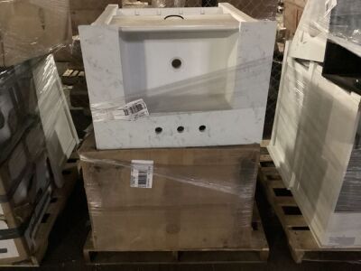 Pallet of Uninspected Bathroom Vanities