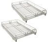 Set of (2) Adjustable Sliding Cabinet Organizers