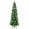 7.5'&nbsp;Partially Flocked Spruce Pencil Christmas Tree w/ Berries, Pine Cones
