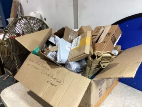 Box of Mixed Condition Small Electronics, Lots of Power Cords & AC Adapters&nbsp;