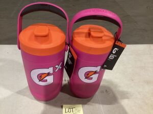 Lot of (2) 64oz Gatorade Performance Jug