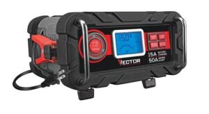 Vector 15 Amp Automatic 12V Battery Charger with 50 Amp Engine Start and Alternator Check