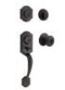 Kwikset&nbsp;Montara Venetian Bronze Single Cylinder Door Handleset with Juno Entry Door Knob Featuring SmartKey Security