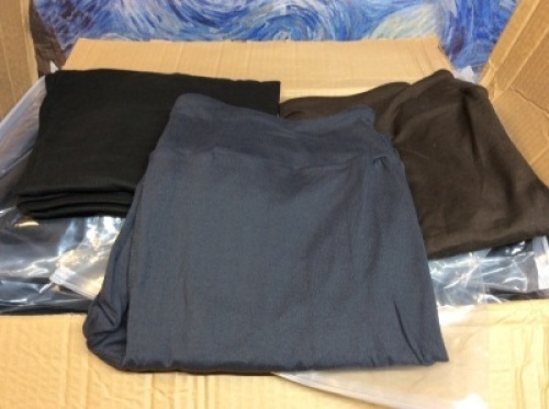 Case of (22)&nbsp;QYQ Buttery Soft Women's High Waisted Leggings, 3 Pack, One Size - New&nbsp;