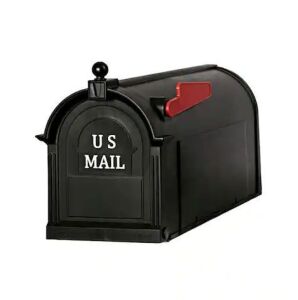 Postal PRO Ambrose Black Post Mount Mailbox