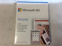 Microsoft 365 Personal 1 Year Subscription for 1 User, Product Key No Disc - New/Unopened
