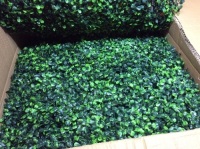 Artificial Boxwood Hedge Panels 20" x 20", 12 pc - Appears New