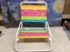 RIO Gear Beach Wave 1-Position Beach Folding Sand Chair,&nbsp;Summer Stripes - Appears New&nbsp;