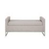 Madison Park Crawford 50" Upholstered Bench with Solid Wood Frame, Metal Base