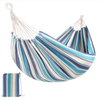 Lot of 2,&nbsp;2-Person Brazilian-Style Double Hammock w/ Portable Carrying Bag, Ocean