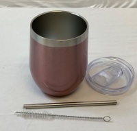 12 oz. Double Wall Stainless Steel Wine Tumbler