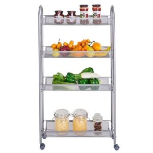 4-Tier Utility Cart - Silver