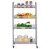 4-Tier Utility Cart - Silver