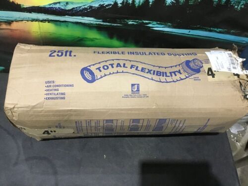 25'x4" Diameter Flexible Insulated Ducting