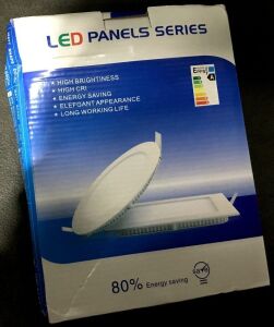 Lot of (10) 12W Square LED Panels