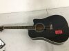 Full Size Beginner Acoustic Guitar Set with Case, Strap, Capo - 41in