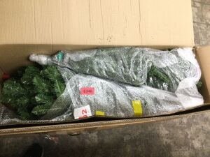 Pre-Lit Instant No Fluff Artificial Spruce Christmas Tree w/ Memory Branches