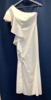 Womens One Shoulder Mermaid Dress, Size S