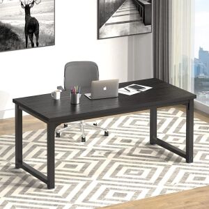 63" Large Computer Desk - Black