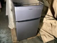 Whirlpool&nbsp;3.1 cu. ft. Mini Fridge in Stainless Steel with Dual Door True Freezer - Dented