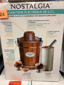 Nostalgia 6qt Icecream Maker