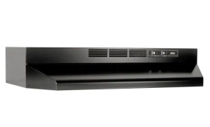 41000 Series 30 in. Ductless Under Cabinet Range Hood with Light in Black