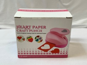 1.5" Heart Paper Craft Punch