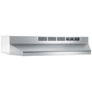 NuTone 24" Ductless Under-Cabinet Range Hood w/ Light, Stainless Steel