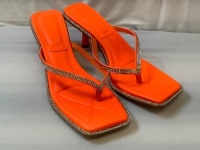 Womens Slip On&nbsp;High Heel&nbsp;Sandals, Size 8