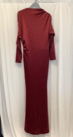 Womens Long Sleeve Midi Dress, Size XL