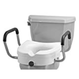 Nova Raised Toilet Seat with 5" Lock Arms - Appears New 
