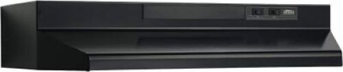 Broan-NuTone 30-inch Under-Cabinet 4-Way Convertible Range Hood with 2-Speed Exhaust Fan and Light, Black&nbsp;