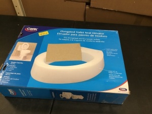 Carex Elongated Toilet Seat Elevator, 300 lb Capacity - Appears New 