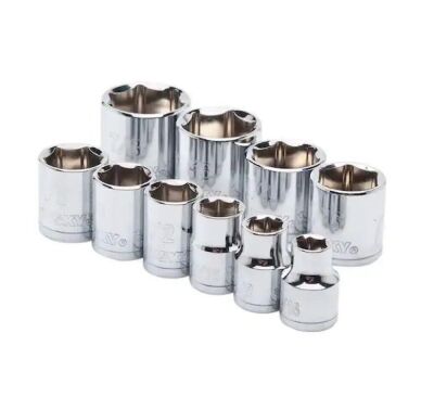 Husky 3/8 in. Drive Standard SAE Socket Set (10-Piece)