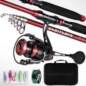 Ghosthorn Telescopic Fishing Rod and Reel Combo Kit