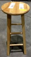Natural Wood Bar Stool