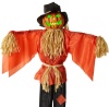 Husker The Corn Keeper Animatronic Scarecrow Halloween Decor w/ LED Eyes