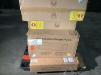 Lot of (6) Stove Hood Vents - Various Models, Unknown Condition