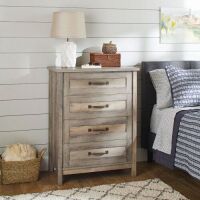 Better Homes & Gardens Modern Farmhouse 4-Drawer Chest - Rustic Gray