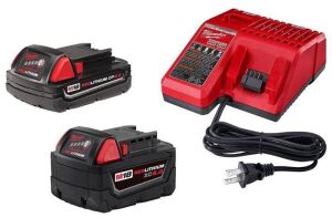 M18 18-Volt Lithium-Ion Starter Kit with One 5.0 Ah and One 2.0 Ah Battery and Charger