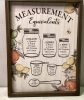 Farmhouse Decor Measurement Framed Sign