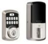 Kwikset&nbsp;Aura Satin Nickel Single Cylinder Electronic Bluetooth Keypad Smart Lock Deadbolt featuring SmartKey Security