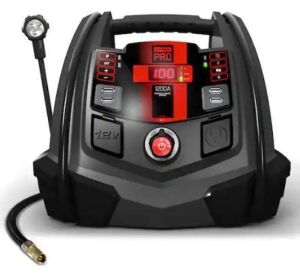 Schumacher Pro Automotive 12V Jump Starter, Portable Power Station, and Air Compressor