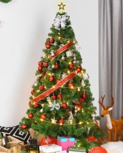 6 Ft Green Pvc Artificial Christmas Tree