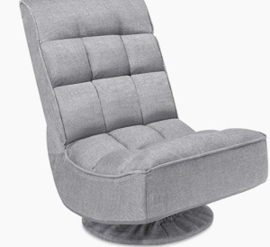 Reclining/Folding Gaming Chair, Gray