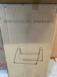 Baby Electric Shaker Bed, Gray, Missing Hardware