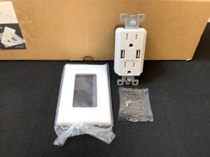 Lot of (10) Dual USB Charger Receptacle